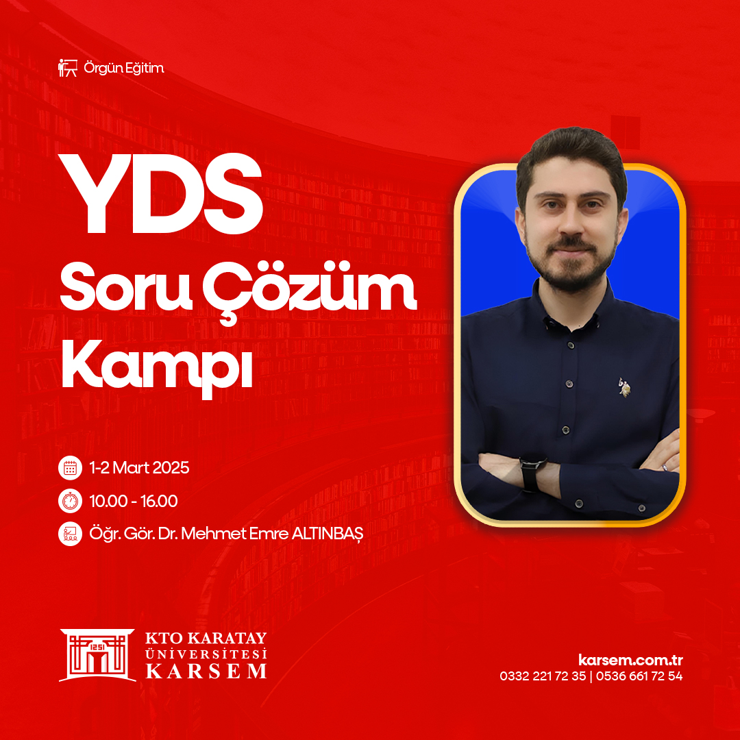 YDS SORU ÇÖZÜM KAMPI